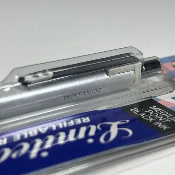 PAPER MATE Limited Edition Ball Pen Pearlescent White Japan Made 1980's Rare NEW - Picture 5 of 9
